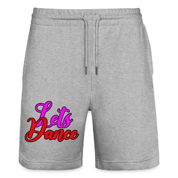 Lets dance 1983 - Musik - Stanley/Stella Unisex Bio Joggingshorts Trainer  - Grau meliert - Vorne - Nik (191cm) & Marisol (170cm)