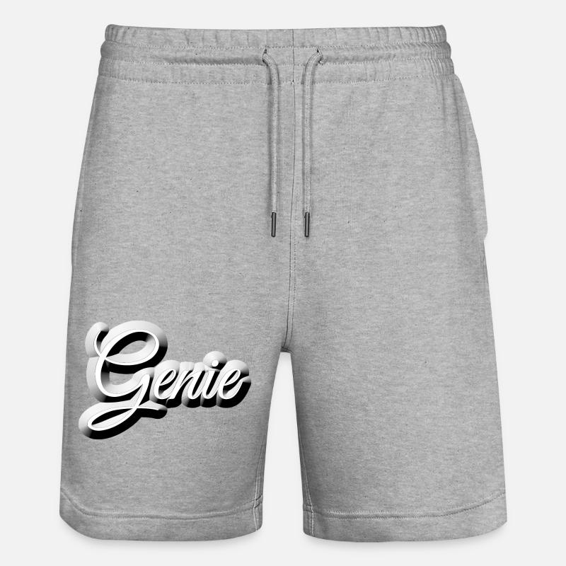 Nerd - GENIUS - Short de jogging bio TRAINER Stanley/Stella unisexe - gris chiné