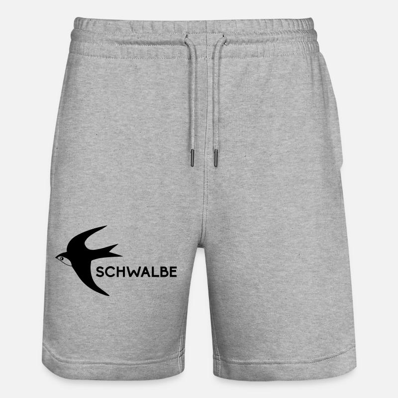 Schwalbe - Stanley/Stella Unisex Bio Joggingshorts Trainer - Grau meliert