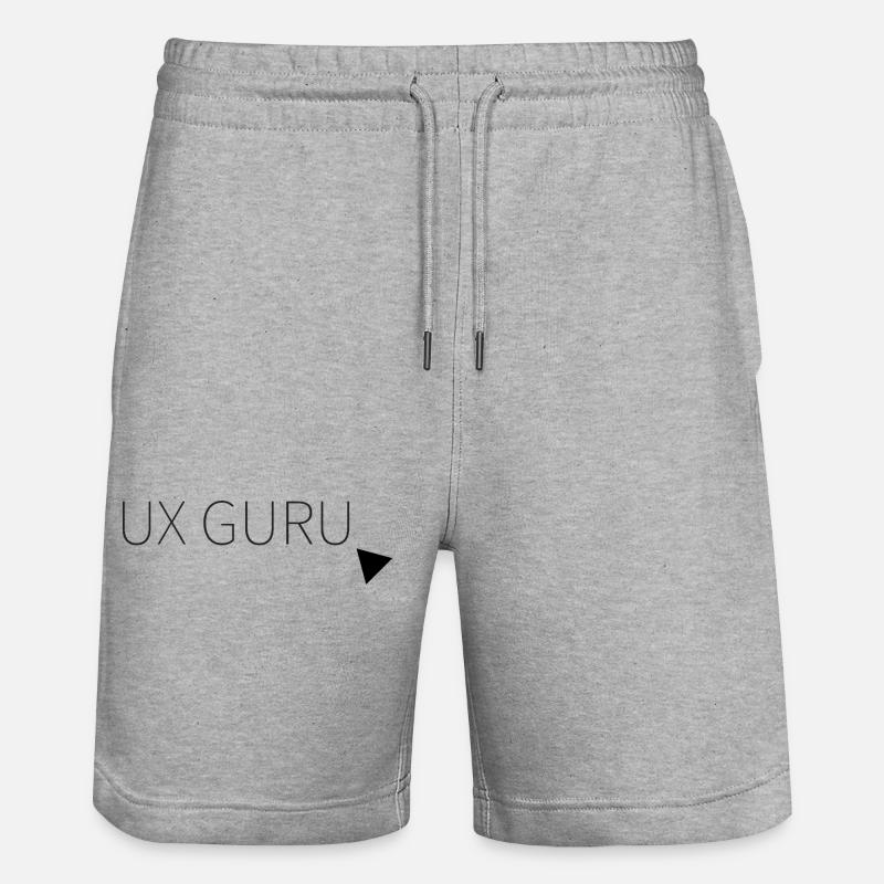 Gourou UX - Short de jogging bio TRAINER Stanley/Stella unisexe - gris chiné
