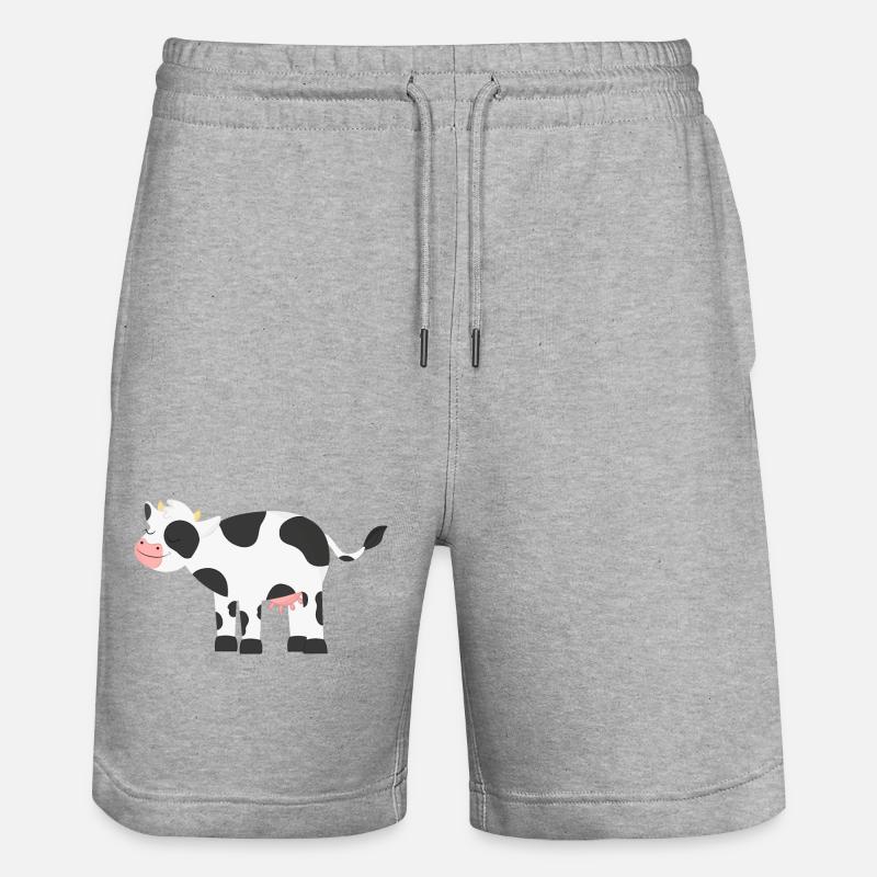 Vache Vaches - Short de jogging bio TRAINER Stanley/Stella unisexe - gris chiné