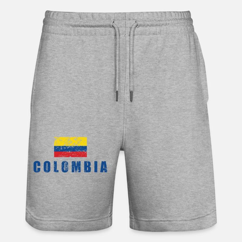Colombie - Short de jogging bio TRAINER Stanley/Stella unisexe - gris chiné