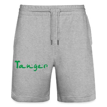TANGER Algeria Algerien - Stanley/Stella Unisex Bio Joggingshorts Trainer  - Grau meliert - Vorne - Nik (191cm) & Marisol (170cm)
