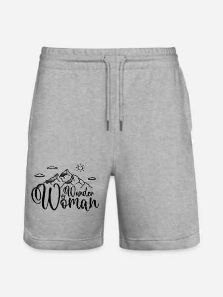 Wander Woman - Stanley/Stella Unisex Bio Joggingshorts Trainer  - Grau meliert