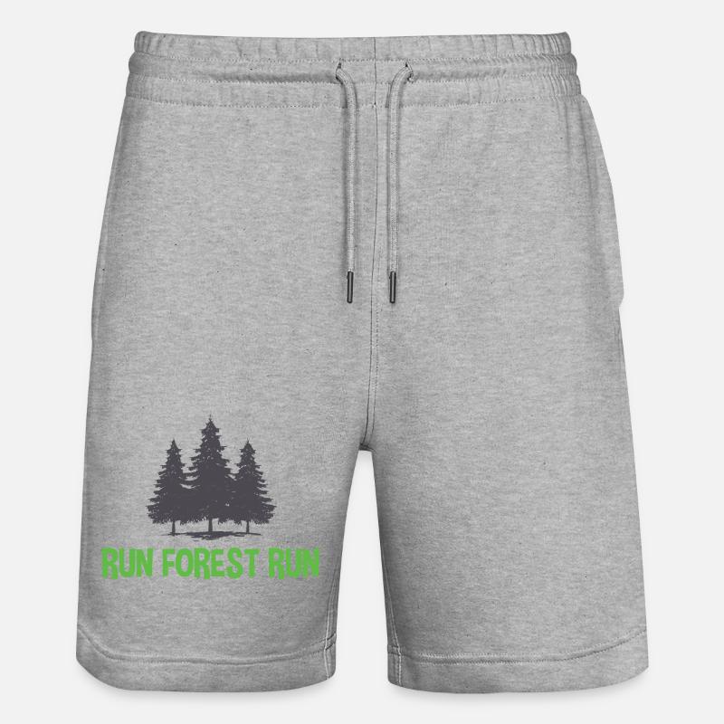 Run Forest Run - Short de jogging bio TRAINER Stanley/Stella unisexe - gris chiné