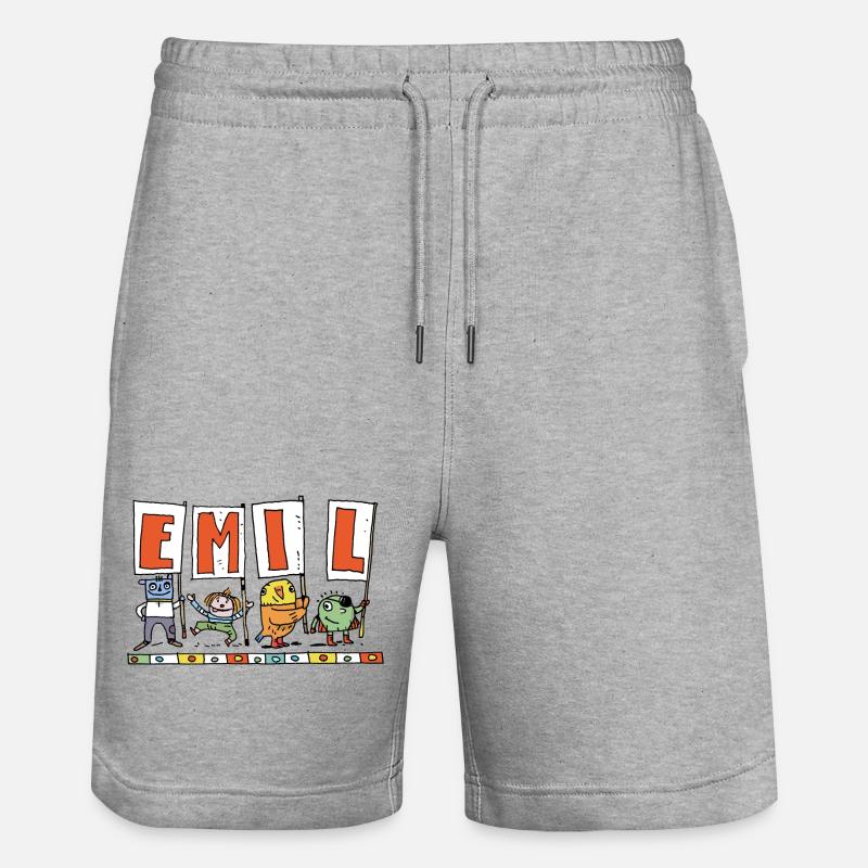 Emil - Stanley/Stella Unisex Bio Joggingshorts Trainer  - Grau meliert