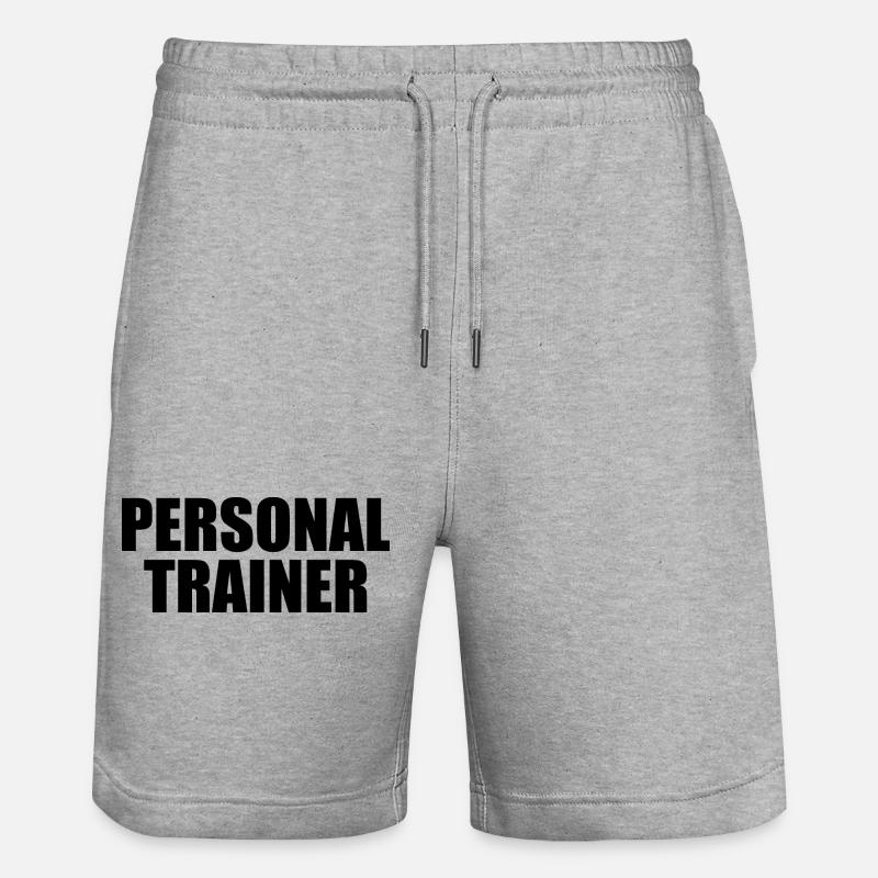 Personal trainer - Stanley/Stella Unisex Bio Joggingshorts Trainer  - Grau meliert