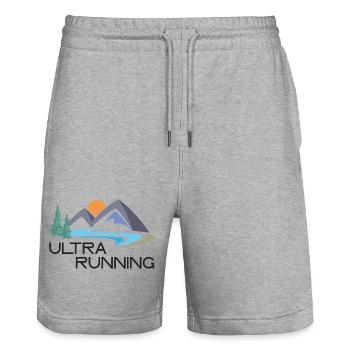 Ultra Running - Short de jogging bio TRAINER Stanley/Stella unisexe - gris chiné - Devant - Nik (191cm) & Marisol (170cm)