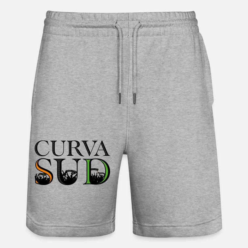 Curva Sud - Short de jogging bio TRAINER Stanley/Stella unisexe - gris chiné