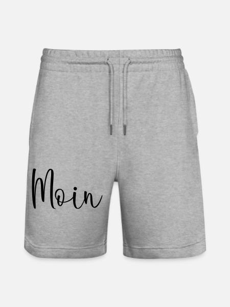 Moin sagen - Stanley/Stella Unisex Bio Joggingshorts Trainer - Grau meliert