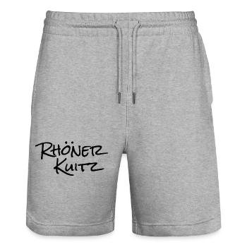 Rhöner Kuitz - Stanley/Stella Unisex Bio Joggingshorts Trainer  - Grau meliert - Vorne - Nik (191cm) & Marisol (170cm)