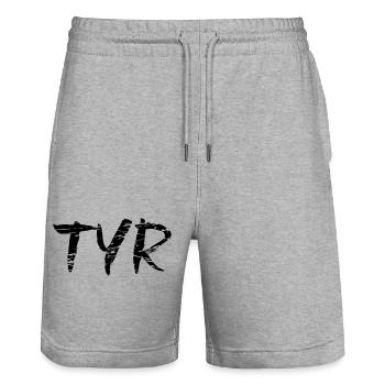 Tyr - Short de jogging bio TRAINER Stanley/Stella unisexe - gris chiné - Devant - Nik (191cm) & Marisol (170cm)