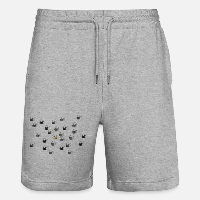Abeille vous-même - Short de jogging bio TRAINER Stanley/Stella unisexe - gris chiné
