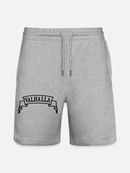 Valhalla in the banner - Stanley/Stella Trainer Unisex Organic Jogging Shorts - heather grey