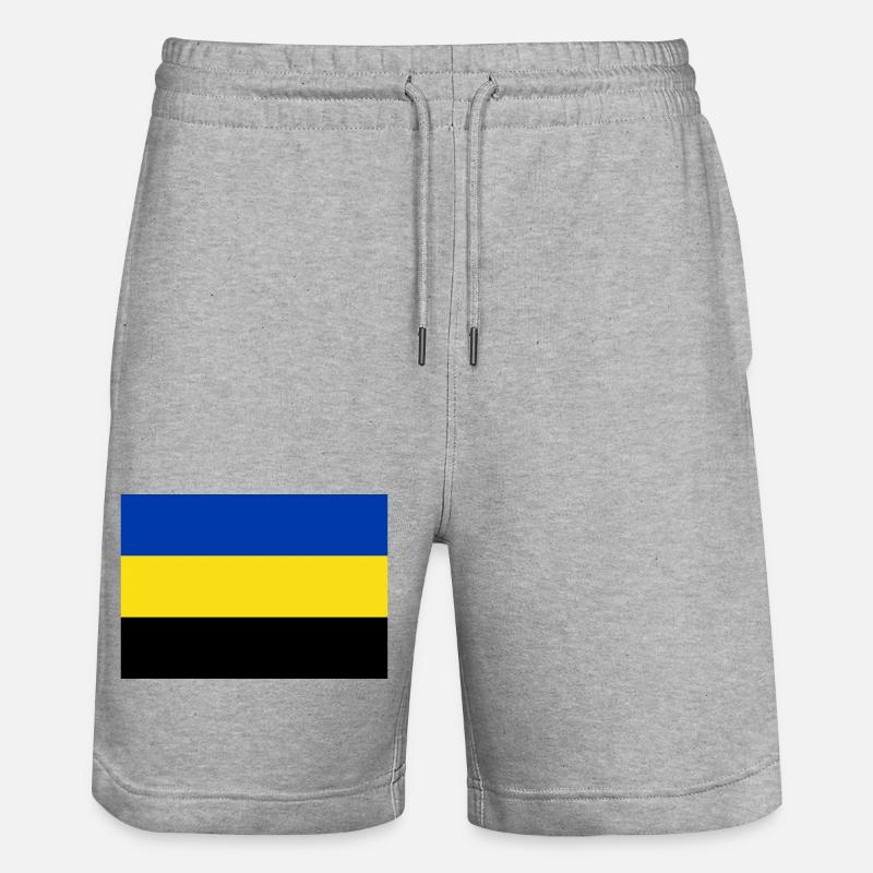 Drapeau de la Gueldre - Short de jogging bio TRAINER Stanley/Stella unisexe - gris chiné