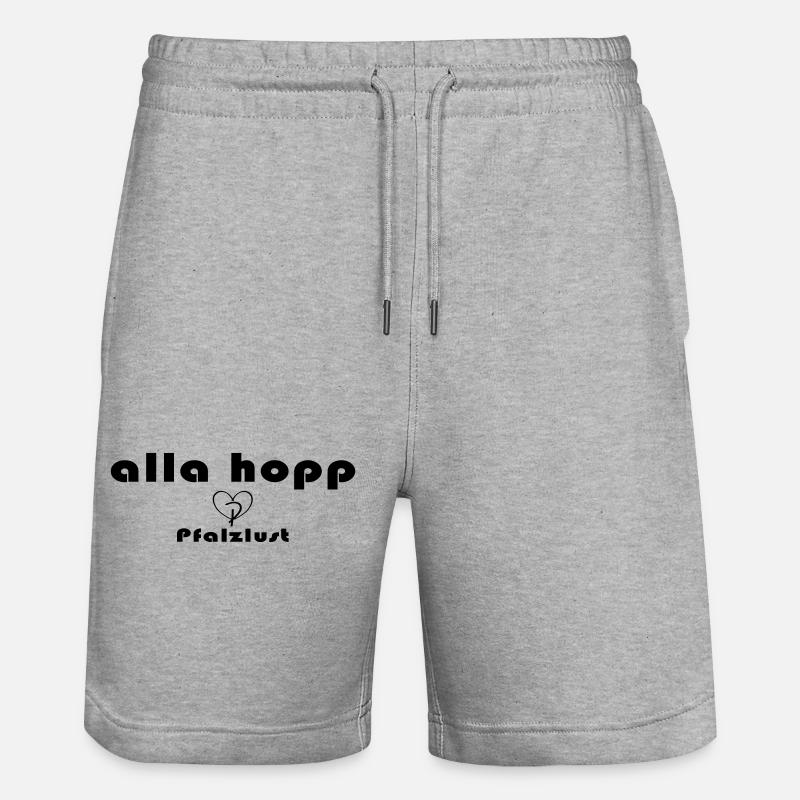 alla hopp - Short de jogging bio TRAINER Stanley/Stella unisexe - gris chiné