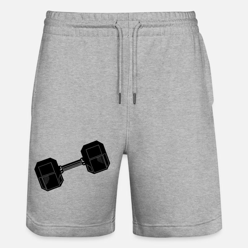 Haltère - Short de jogging bio TRAINER Stanley/Stella unisexe - gris chiné