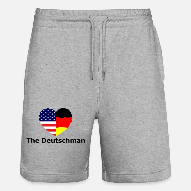 Der Deutschmann - Stanley/Stella Unisex Bio Joggingshorts Trainer - Grau meliert