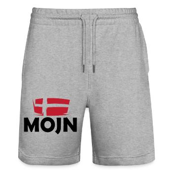 Danemark Symbole Logo icône dansk mojn moin flag - Short de jogging bio TRAINER Stanley/Stella unisexe - gris chiné - Devant - Nik (191cm) & Marisol (170cm)