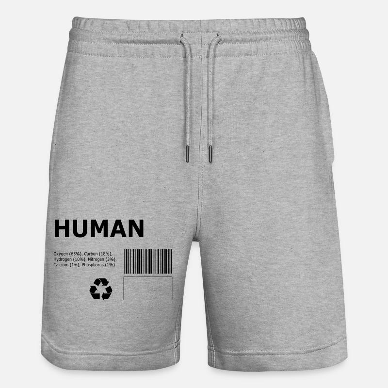 Humain - Short de jogging bio TRAINER Stanley/Stella unisexe - gris chiné