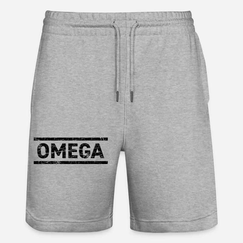 Oméga - Short de jogging bio TRAINER Stanley/Stella unisexe - gris chiné