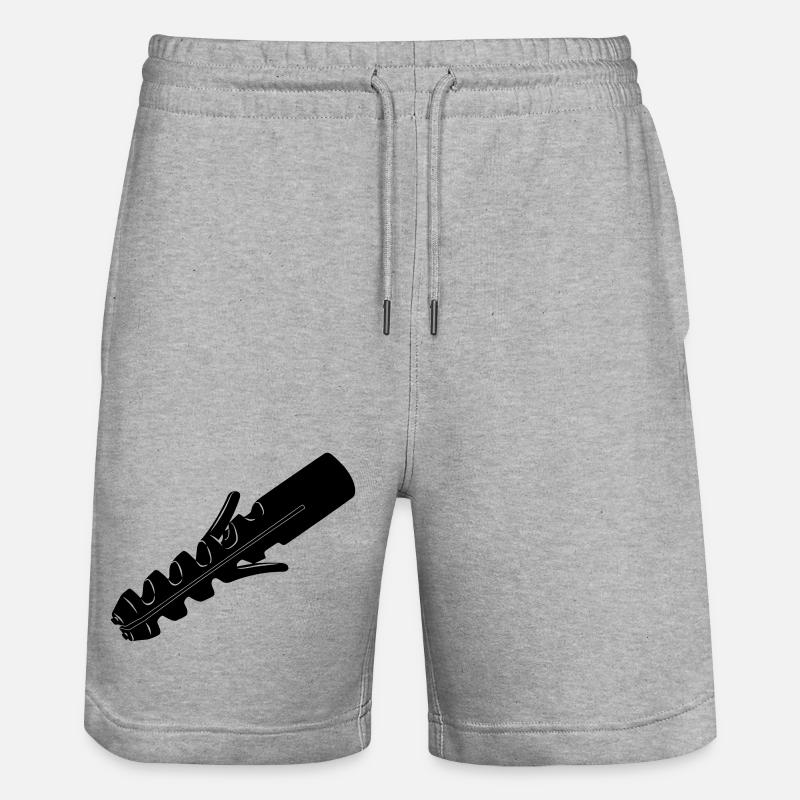 Fiche murale pour vis - Short de jogging bio TRAINER Stanley/Stella unisexe - gris chiné