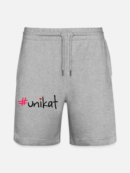 #unikat - Stanley/Stella Trainer Unisex Organic Jogging Shorts - heather grey