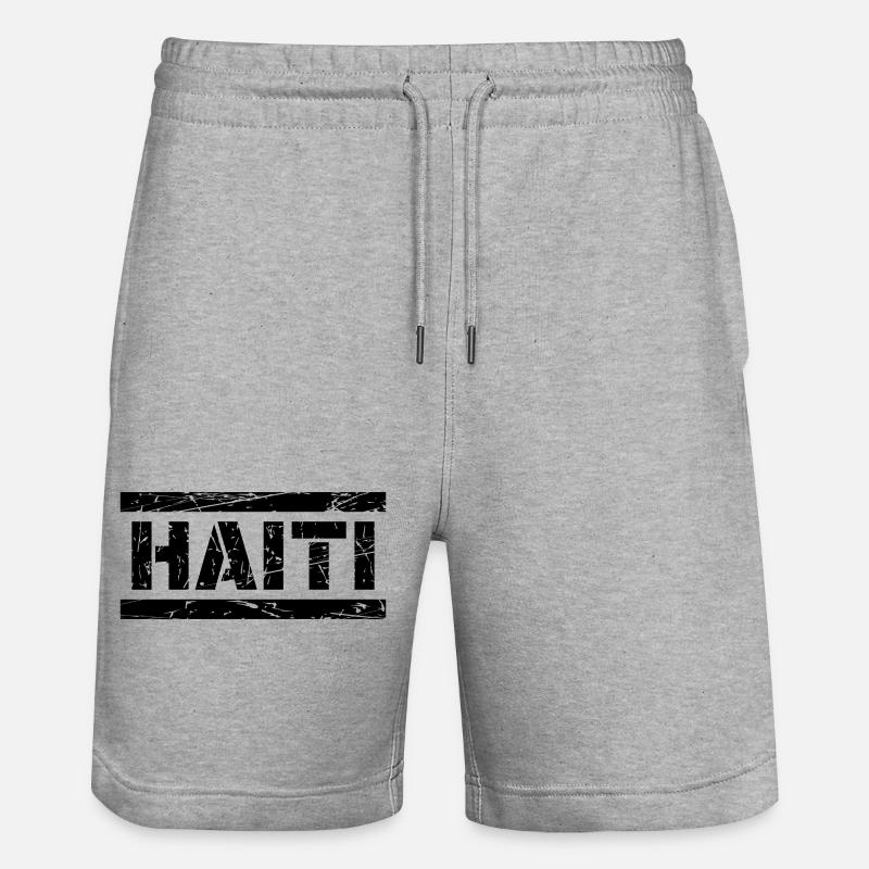 Haïti - Short de jogging bio TRAINER Stanley/Stella unisexe - gris chiné