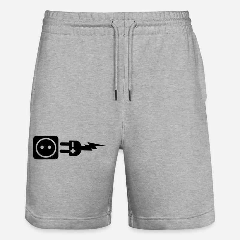 Branchez plus et moins - Short de jogging bio TRAINER Stanley/Stella unisexe - gris chiné