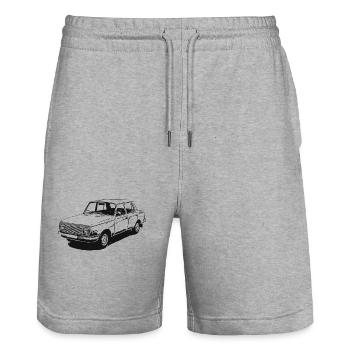 Wartburg P 353 | Silhouette - Stanley/Stella Unisex Bio Joggingshorts Trainer  - Grau meliert - Vorne - Nik (191cm) & Marisol (170cm)
