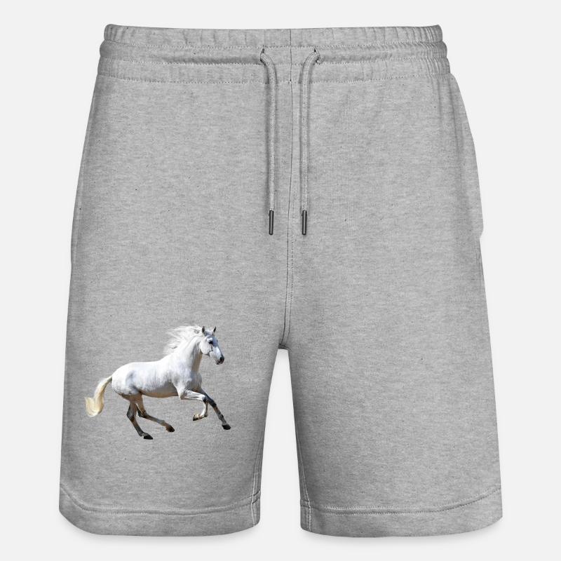 Cheval - Short de jogging bio TRAINER Stanley/Stella unisexe - gris chiné