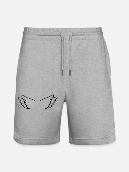 Alas de ángel - Pantalones cortos de deporte ecológicos unisex Trainer de Stanley/Stella - gris jaspeado