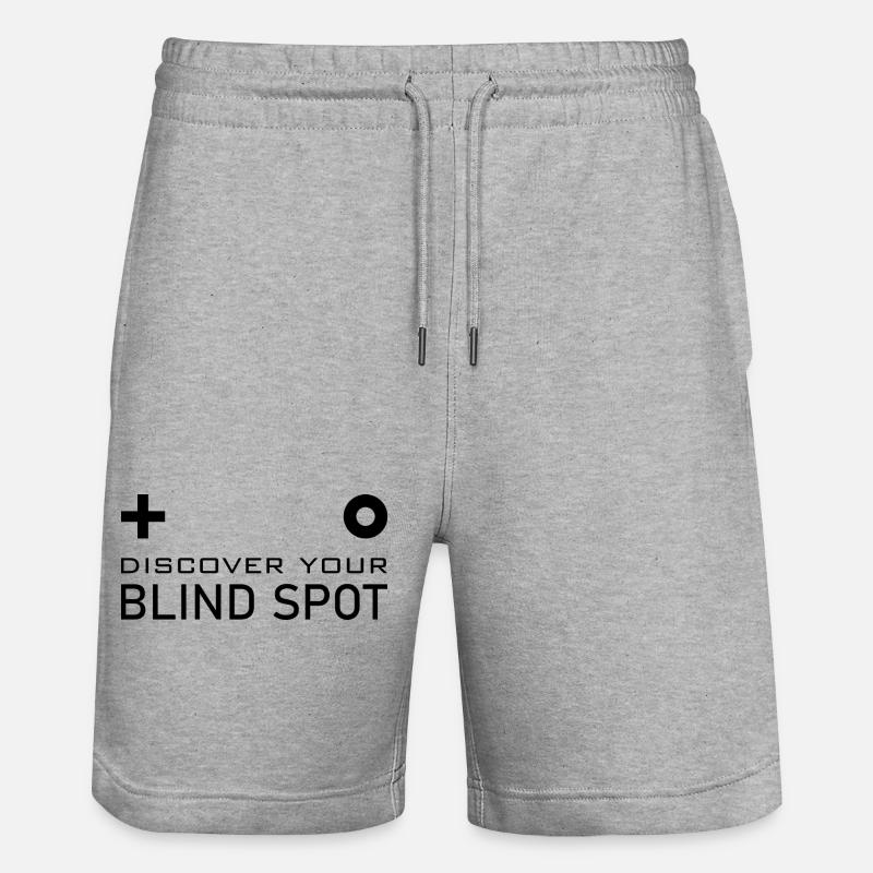 Blinder Fleck Gehirntest - Stanley/Stella Unisex Bio Joggingshorts Trainer  - Grau meliert
