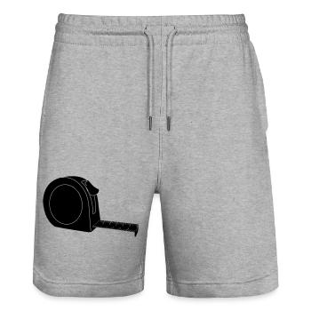 Taille du rouleau mesurant le lind - Short de jogging bio TRAINER Stanley/Stella unisexe - gris chiné - Devant - Nik (191cm) & Marisol (170cm)