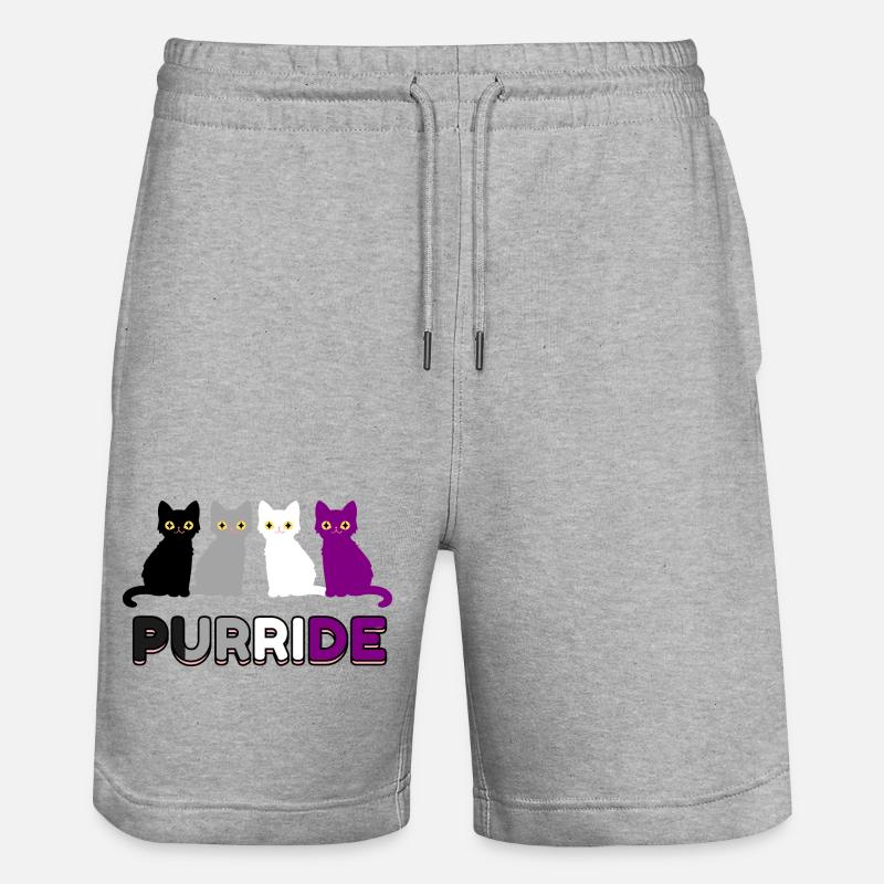 Purride Ace Pride - Short de jogging bio TRAINER Stanley/Stella unisexe - gris chiné