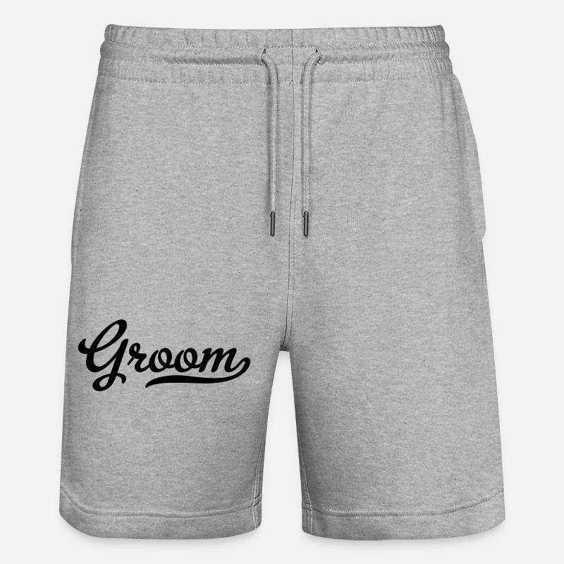 Marié - Short de jogging bio TRAINER Stanley/Stella unisexe - gris chiné