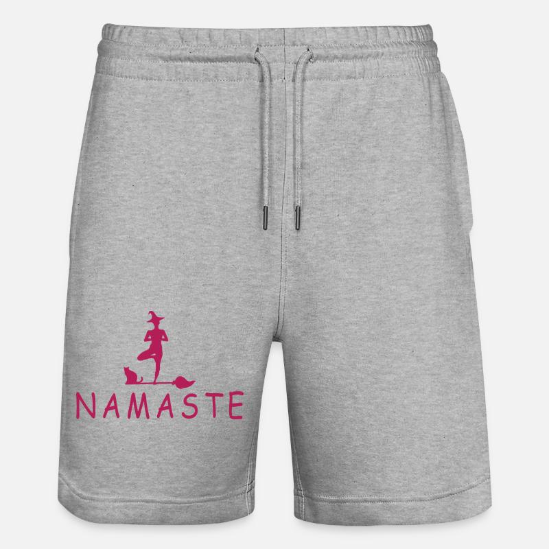 Sorcière de Yoga - Short de jogging bio TRAINER Stanley/Stella unisexe - gris chiné