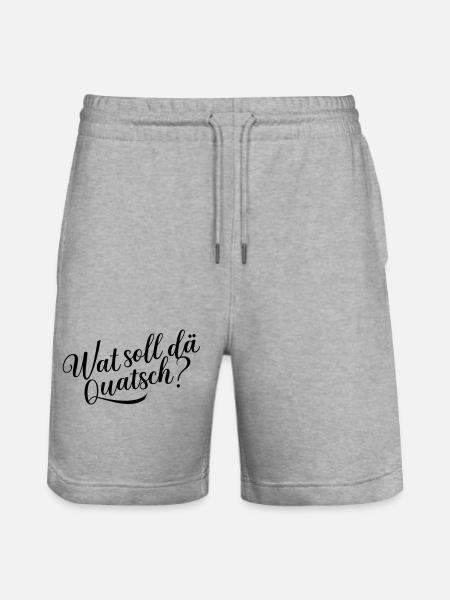 Wat soll dä Quatsch? - Stanley/Stella Unisex Bio Joggingshorts Trainer  - Grau meliert