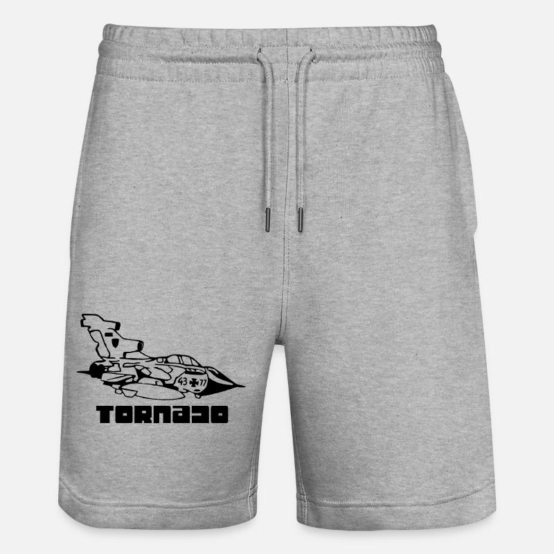 Tornado - Stanley/Stella Unisex Bio Joggingshorts Trainer - Grau meliert