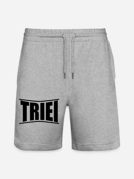 t-shirt Triei t-shirt Sardinia gift idea - Stanley/Stella Trainer Unisex Organic Jogging Shorts - heather grey