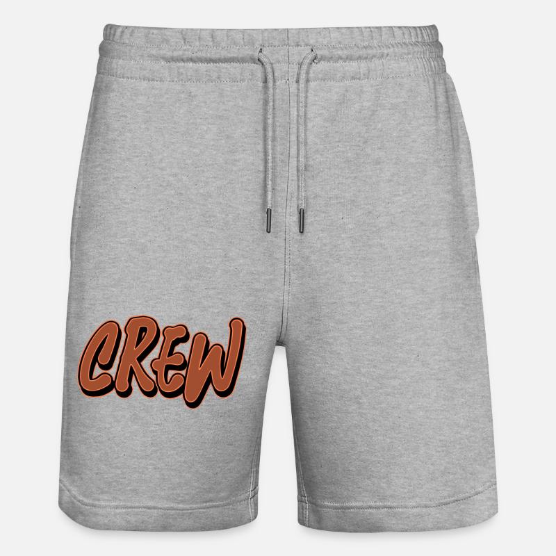 Équipage - Short de jogging bio TRAINER Stanley/Stella unisexe - gris chiné