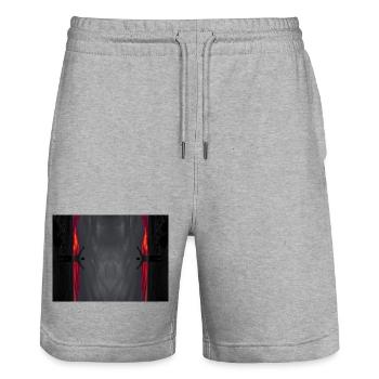 Hands up to the Sky - Stanley/Stella Trainer Unisex Organic Jogging Shorts - heather grey - Front - Nik (191cm) & Marisol (170cm)