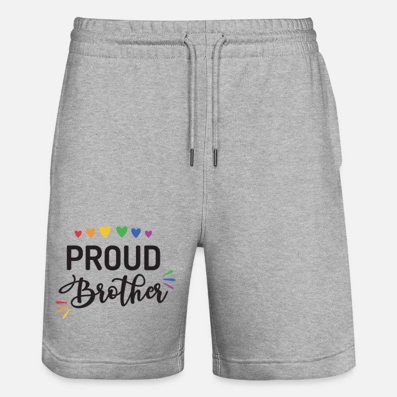 Fier frère - Short de jogging bio TRAINER Stanley/Stella unisexe - gris chiné