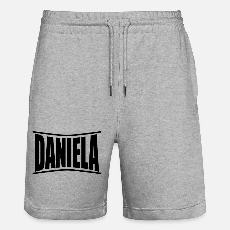 Idée cadeau t-shirt Daniela - Short de jogging bio TRAINER Stanley/Stella unisexe - gris chiné