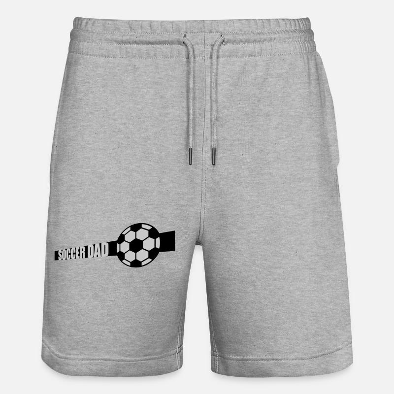 Sport Design Soccer Papa - Short de jogging bio TRAINER Stanley/Stella unisexe - gris chiné