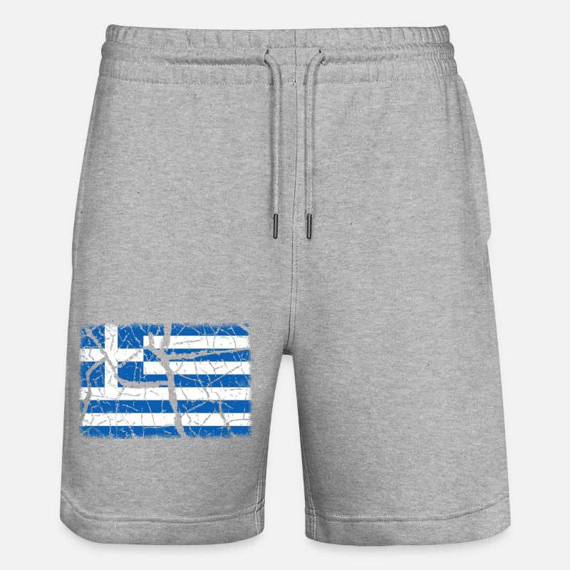 Grèce - Short de jogging bio TRAINER Stanley/Stella unisexe - gris chiné