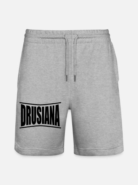 Drusiana t-shirt gift idea - Stanley/Stella Trainer Unisex Organic Jogging Shorts - heather grey