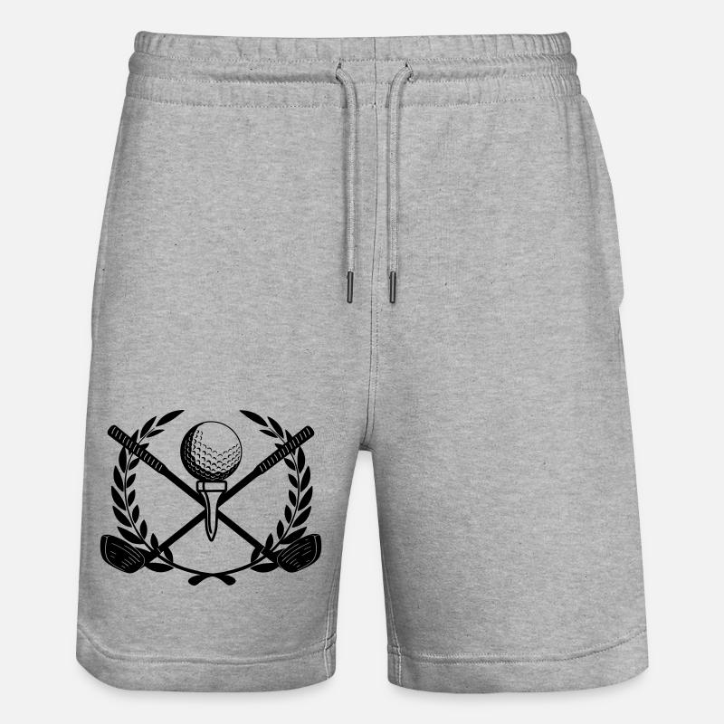 Couronne de laurier Golfin - Short de jogging bio TRAINER Stanley/Stella unisexe - gris chiné