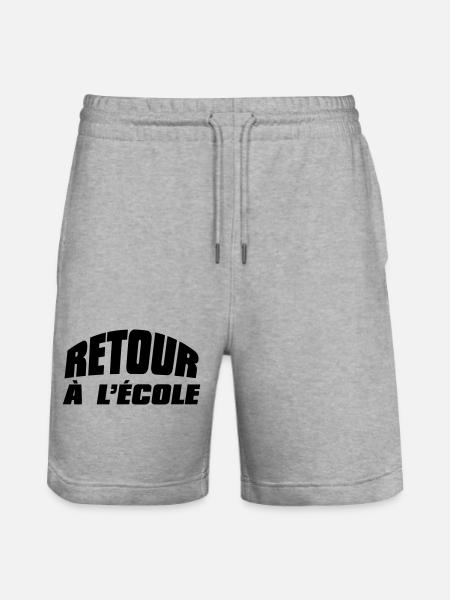Retour à l'école - Short de jogging bio TRAINER Stanley/Stella unisexe - gris chiné