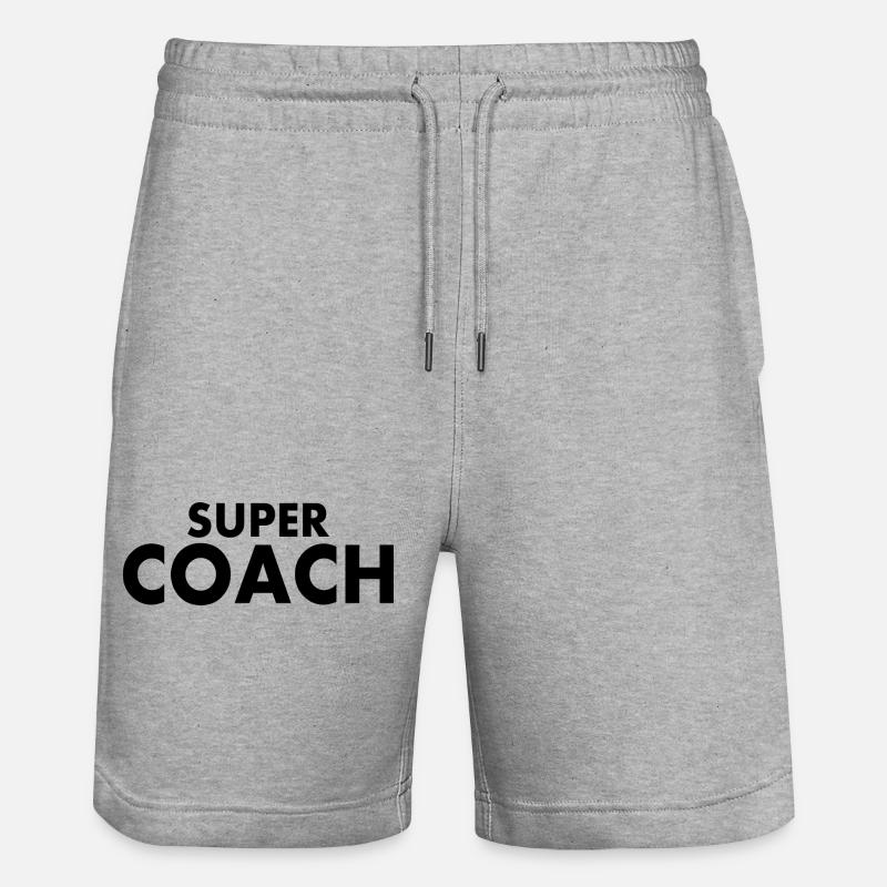 coach - Short de jogging bio TRAINER Stanley/Stella unisexe - gris chiné